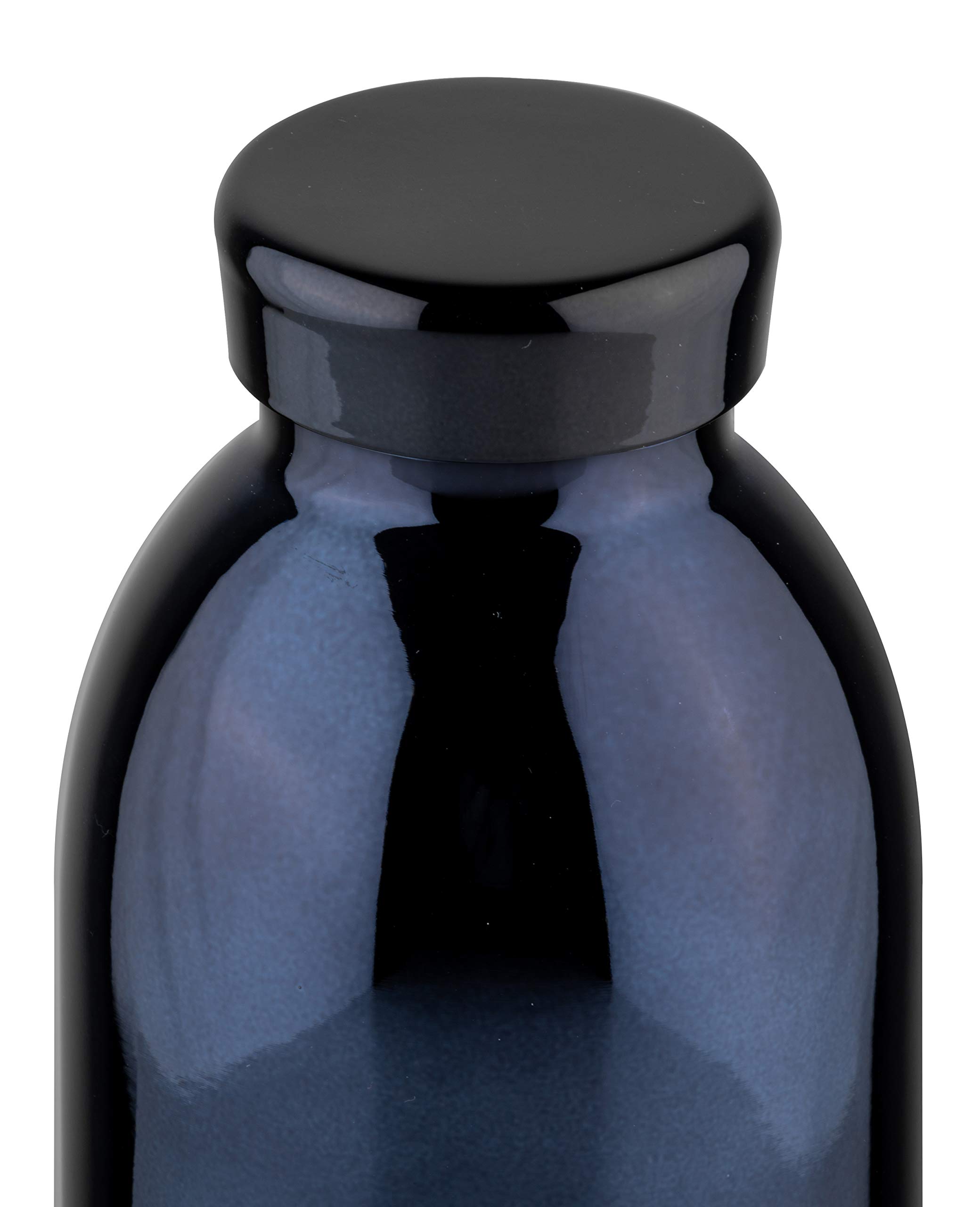 24 Bottles Clima, Trinkflasche aus Edelstahl, Schwarz, 500 ml