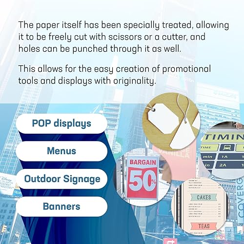 Miniatura 4 de SHIKI Papel fotocopiador de impresora láser resistente al agua de cristal ecológico (sin necesidad de laminación después de imprimir) 30 hojas (LTR)