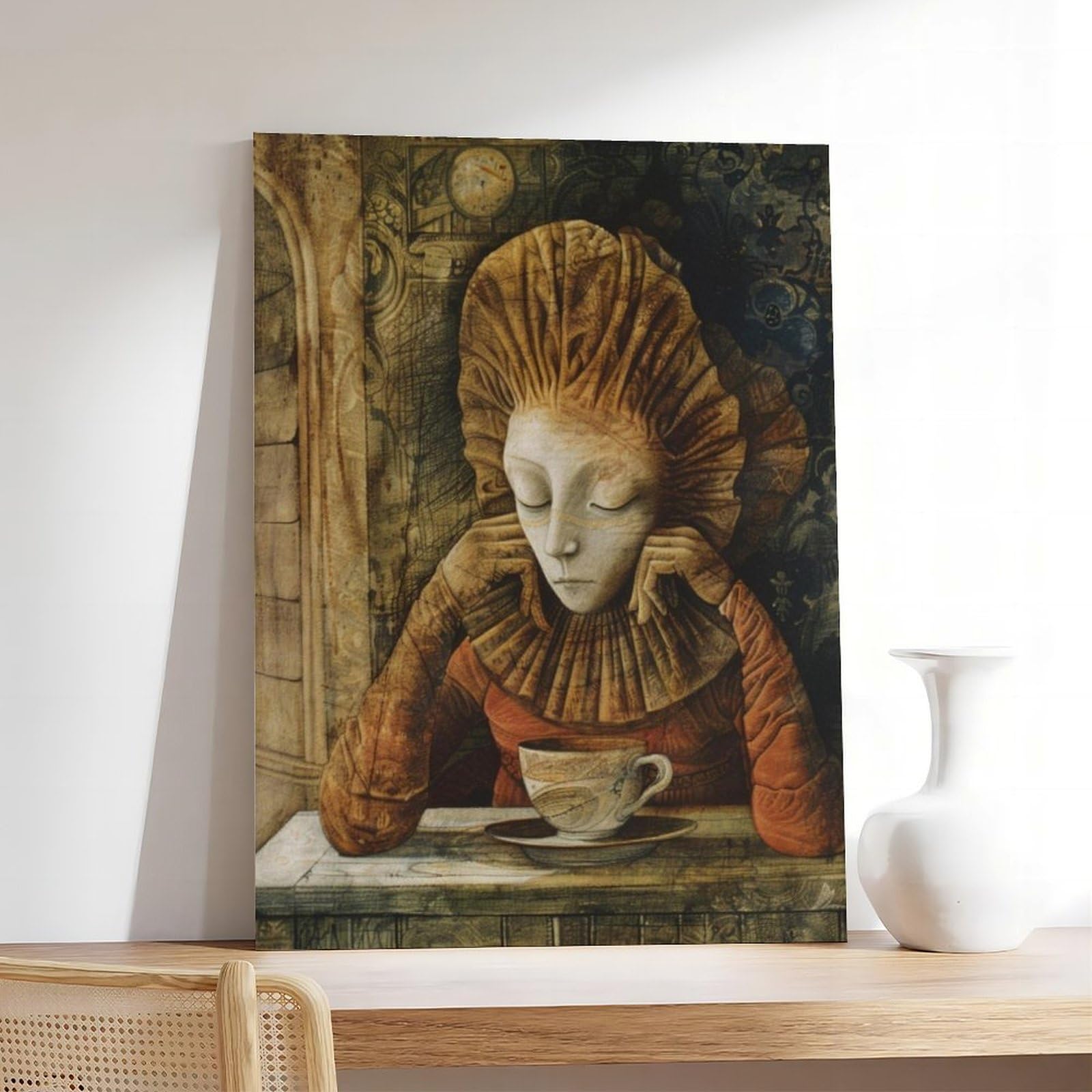 Leinwandposter Esoterische Beleuchtung, Wandkunstdruck, Bild, Gemälde, 50 x 75 cm