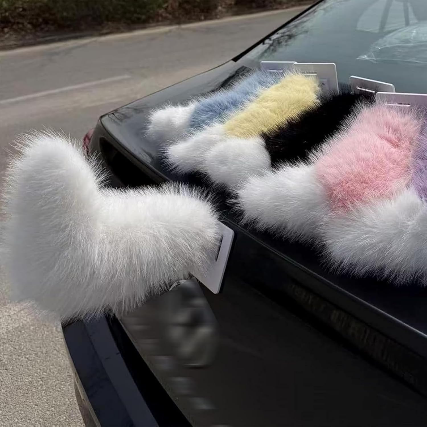Télécommande pour Voiture Électrique avec Queue, Décoration de Voiture avec Queue d'Animal Mignon et Peluche, Décorations de Voitures avec Queues d'Animaux Électriques, Accessoire Amovible pour Coffre