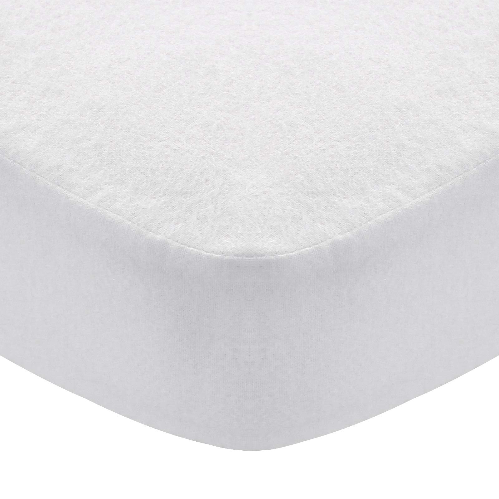 White Crib Sheets Cotton for Boys or Girl, 100% Cotton Flannel Crib Sheet, Heavenly Soft Fitted Crib Sheet for Standard Crib (28" X 52") and Toddler