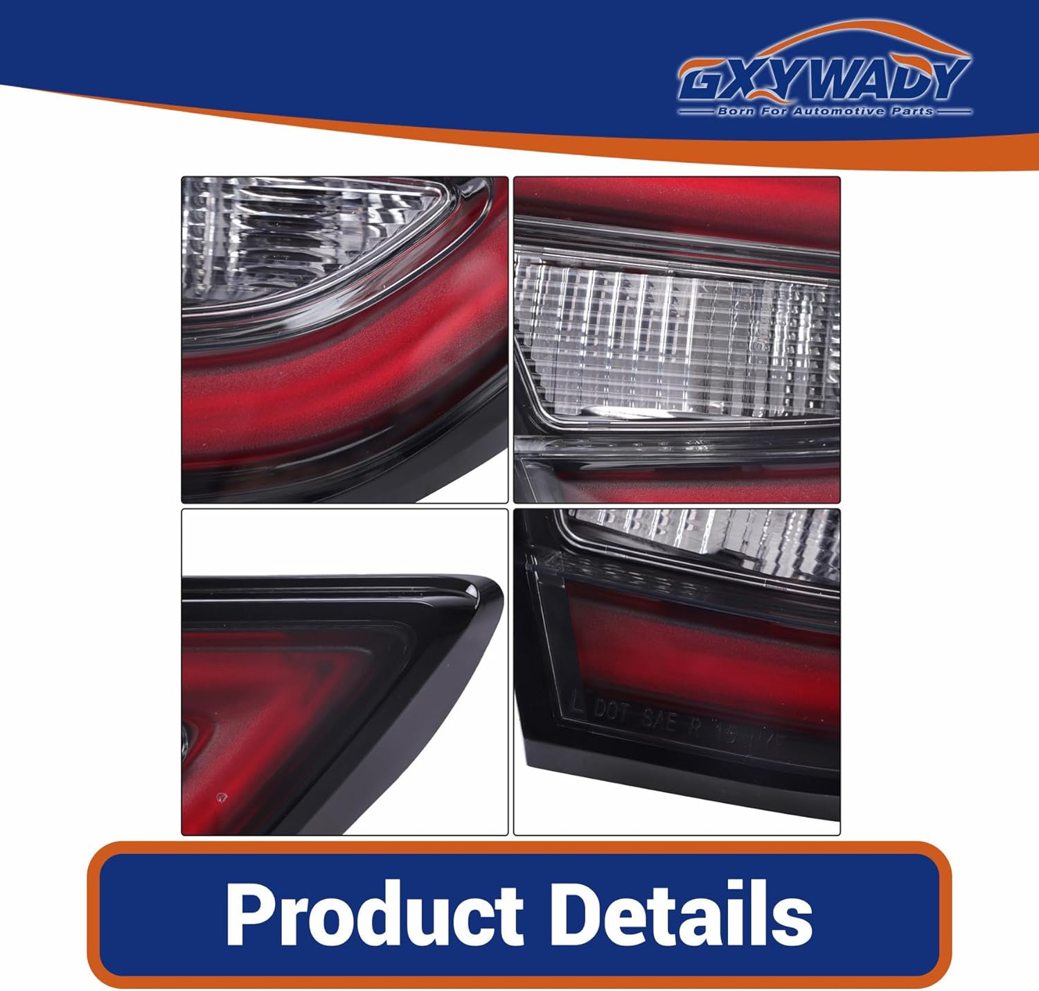 GXYWADY Inner Driver Left Side Tail Light Replacement for Maxima 2019 2020 2021 Tail Lamp Replacement for 265459DJ0A