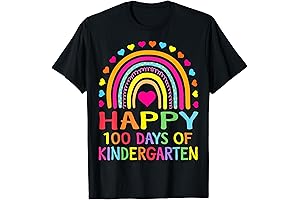 100th Day of Kindergarten School Rainbow 100 Days Smarter T-Shirt