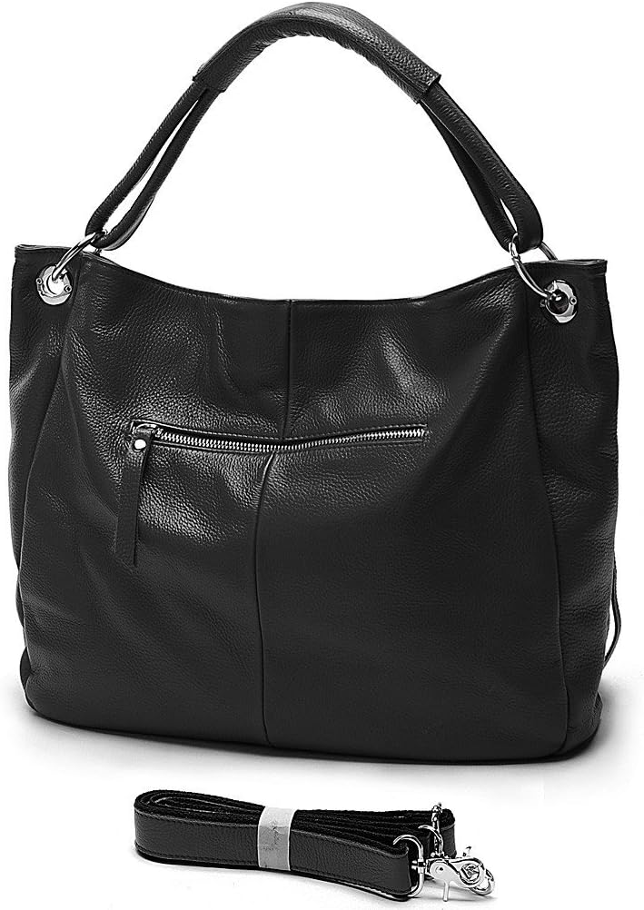 100% Soft Genuine Leather Ladies Shoulder Bags Tassel Women's Handbag Slouchy Bag Hobo Crossbody