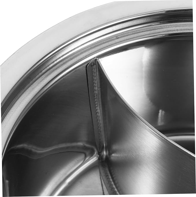 Olla Divisora de Acero Inoxidable KICHOUSE para Fondue y Sopas miniatura 6