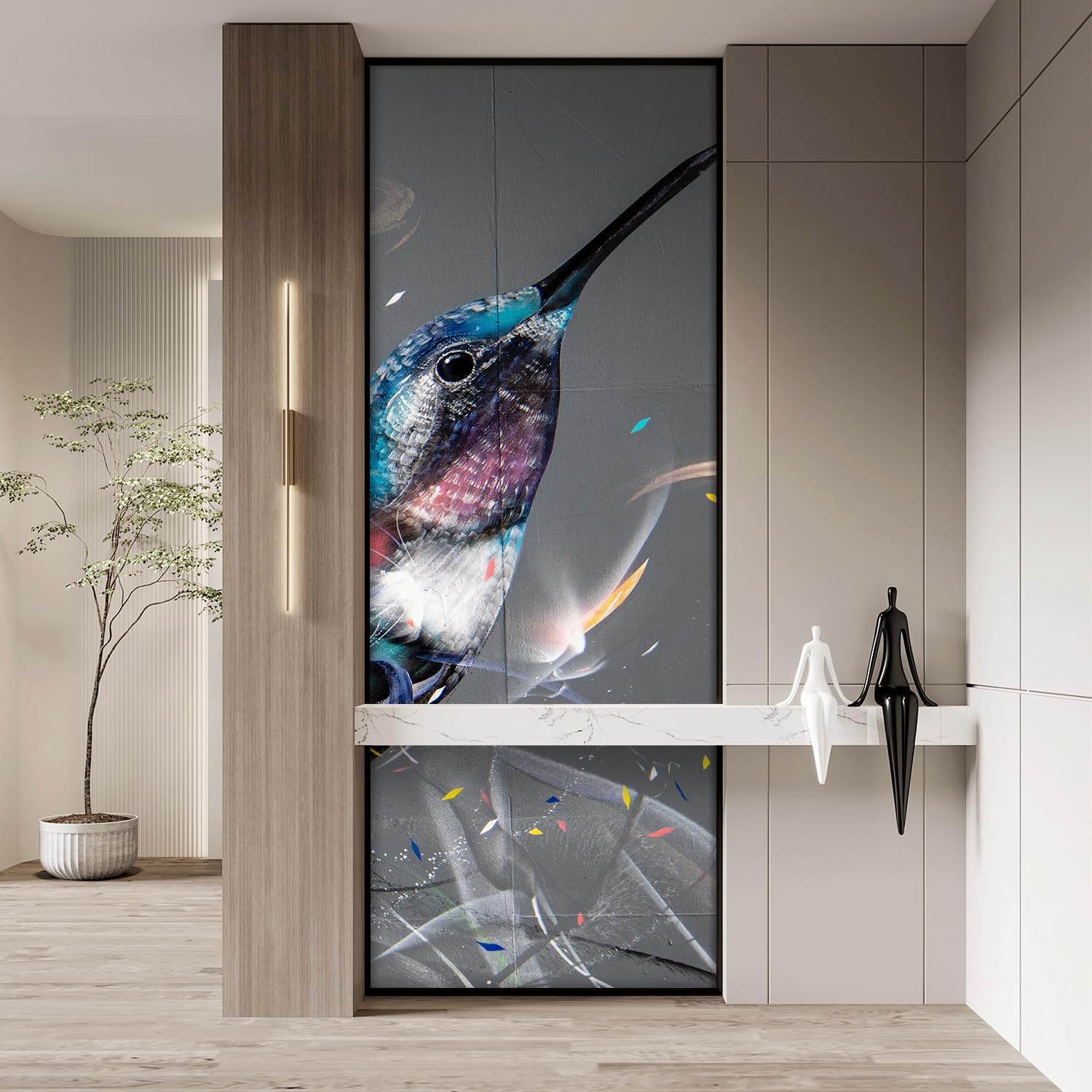 SIGNFORD Wall Mural Colorful Graffiti Removable Wallpaper Wall Sticker for Bedroom Living Room - 72"x48"