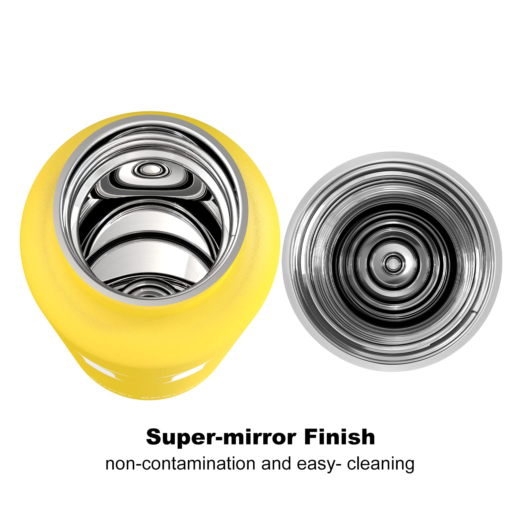 Super Sparrow Borraccia ultraleggera in acciaio inox 18/10-350 ml, 500 ml, 750 ml, borraccia termica in metallo, tappo flessibile standard, senza BPA, per palestra, viaggi, sport