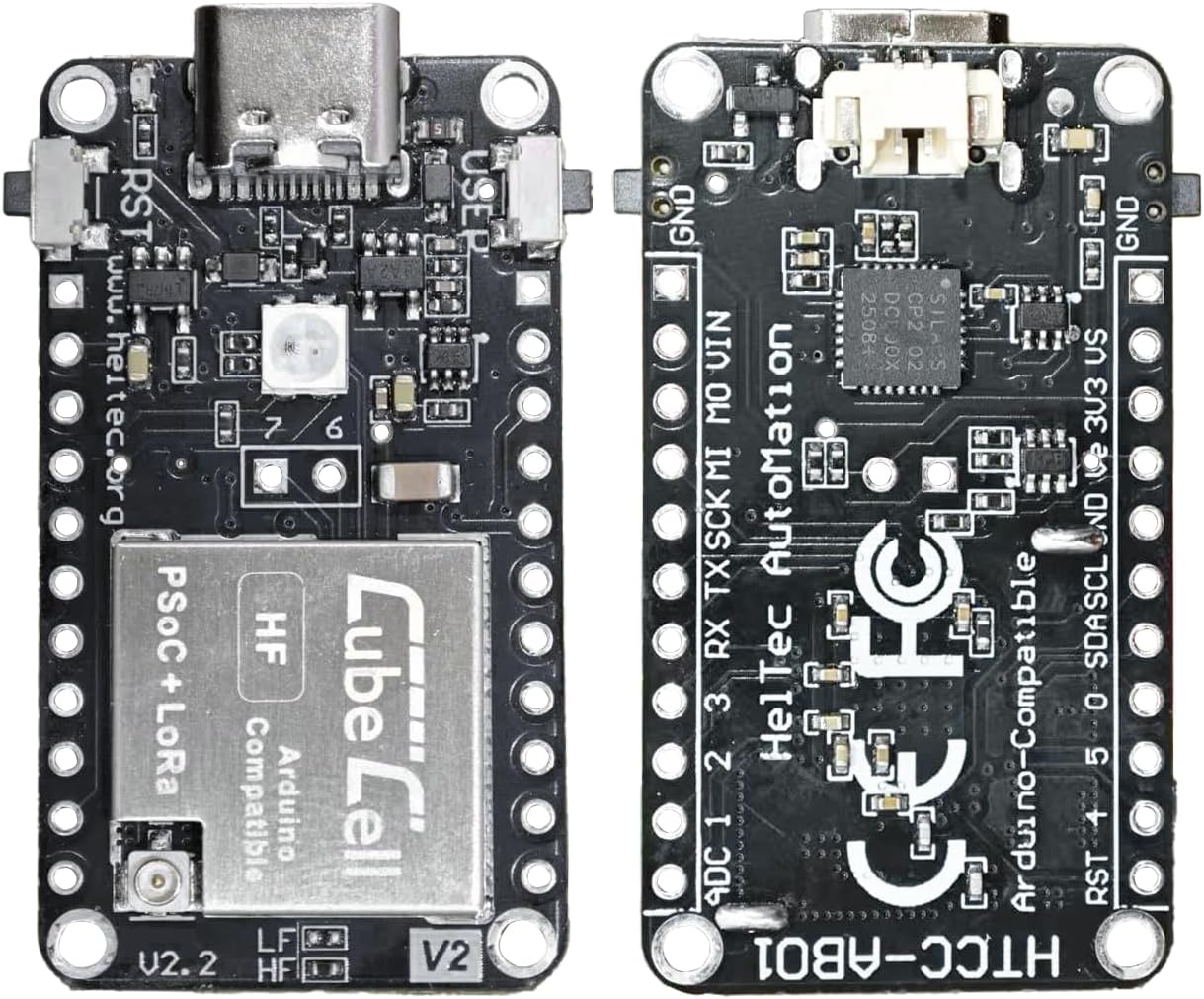 Cubecell Series IoT LoRa Node HTCC-AB01 V2 ASR6502+SX1262 Chip Dev-Board 902-928MHz Compatible with Arduino for LoRa/LoRaWAN