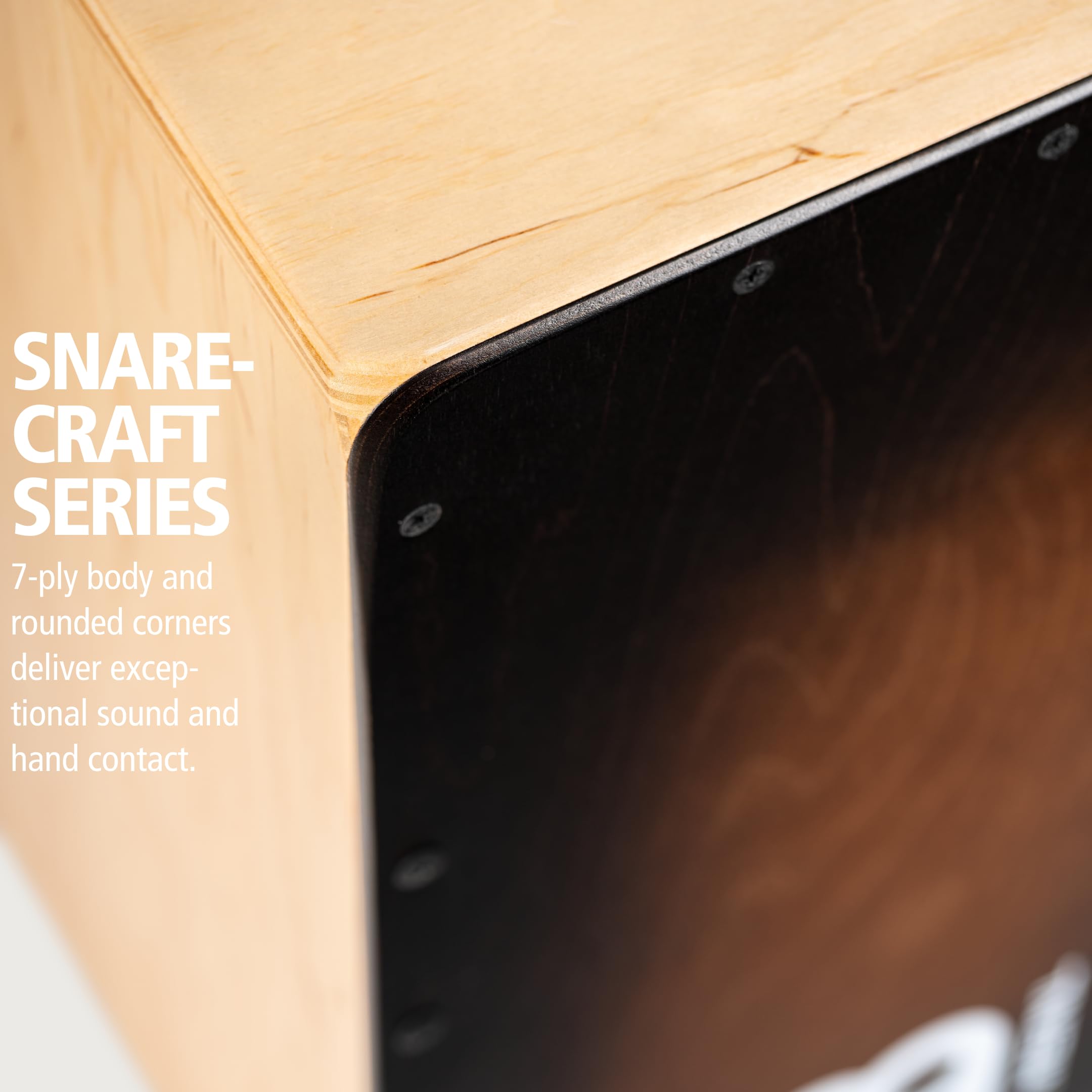 Meinl Percussion Snarecraft Cajon Instrument Édition spéciale - Grand Cajon avec 2 Cordes pour le timbre – Bouleau, Naturel/Brun (SC100BRB)