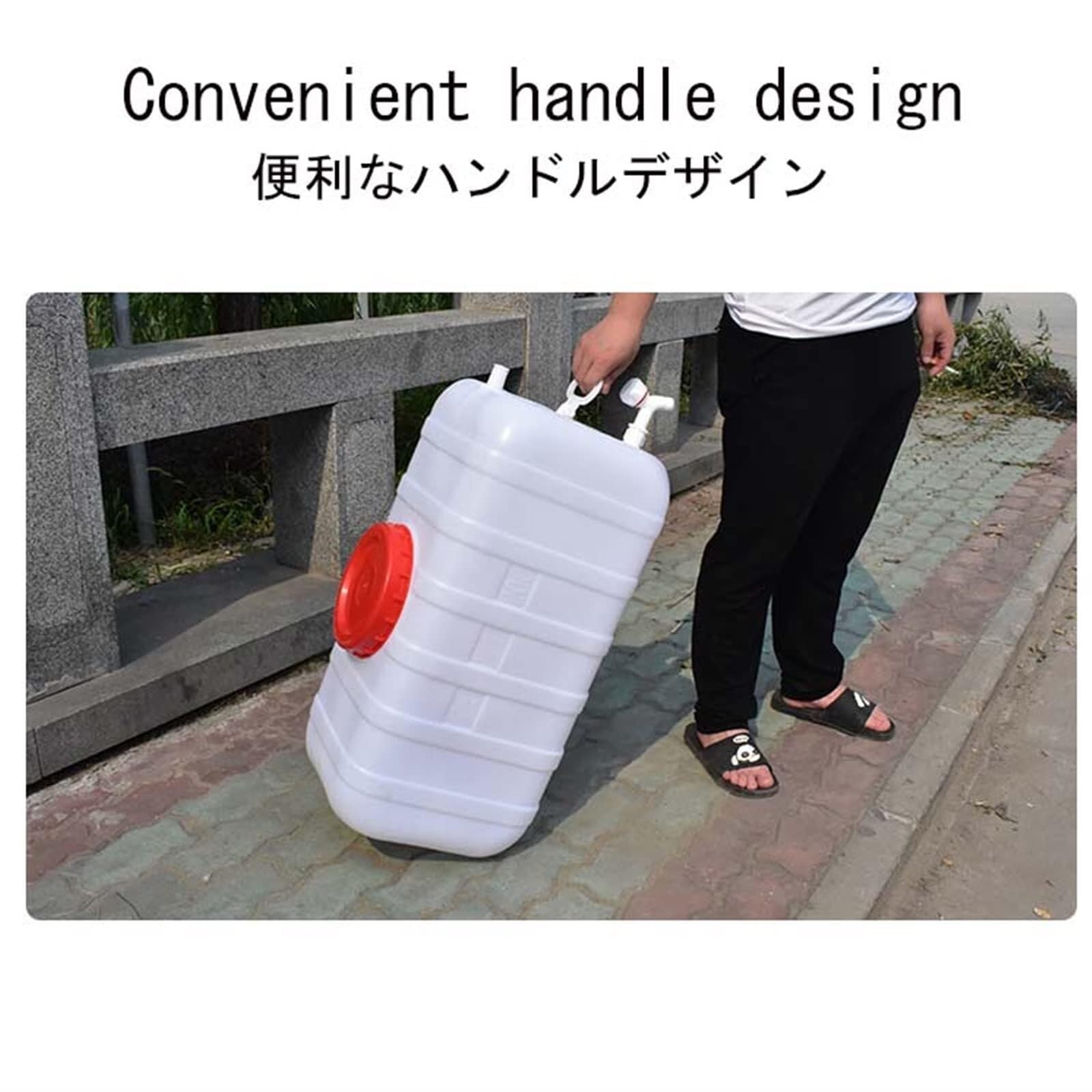 Multifunktionaler Outdoor-Wassertank, tragbarer Wassereimer, Wasserbehälter, Kunststoffeimer, horizontaler quadratischer Wasserspeichertank für Bewässerung, verdickter Reinstwasser