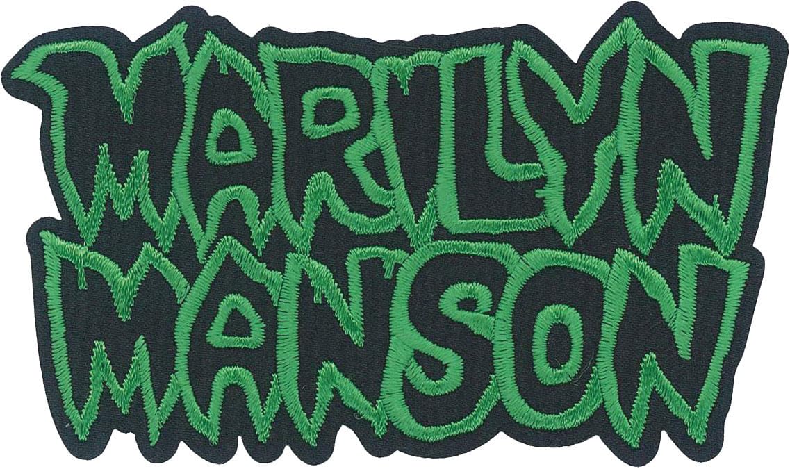 C&D Visionary Green, Black Marilyn Manson Name Logo Patch