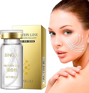 Colágeno Absorvível - Gold Face Serums Colágeno Ativo Seda | Preenchimento Facial Colágeno Absorvível Proteína Linha Lifting Facial Gordura Fibroína Escultura Linha Seda Jijie