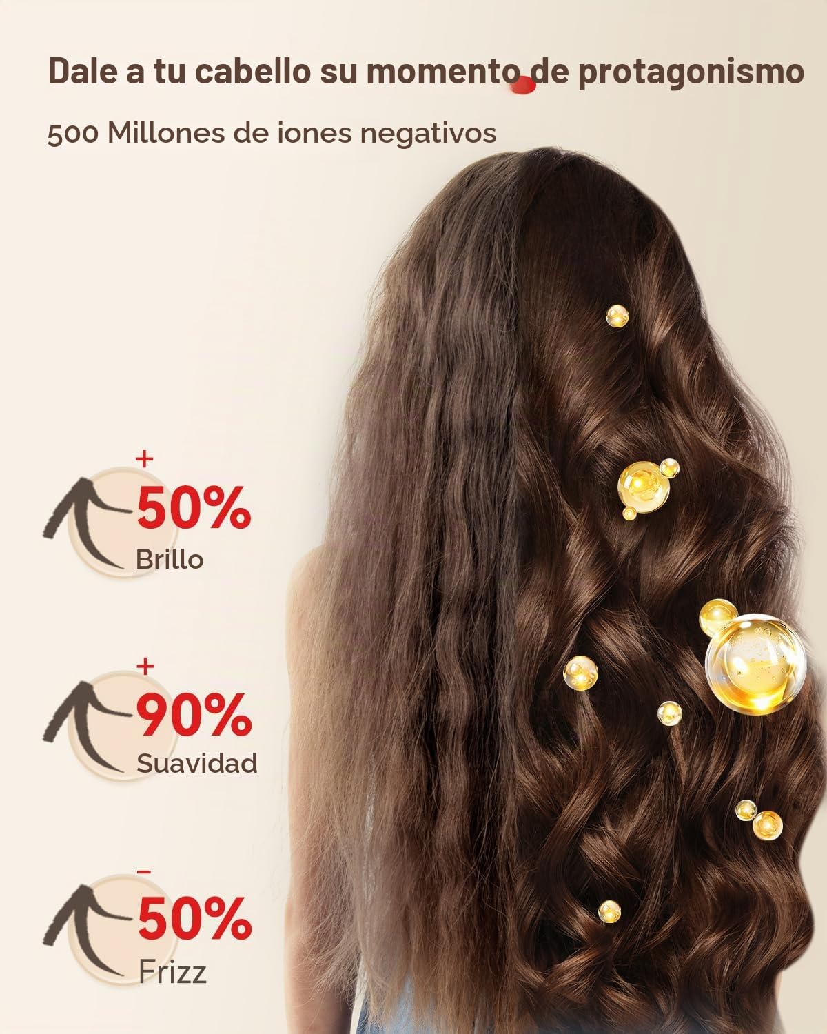 secador pelo ionico, secador pelo profesionall, 500 millones de iones negativos, motor sin escobillas 160.000 RPM para un secado rápido, sèche cheveux viaje compacto,bajo nivel de ruido(Rosa)
