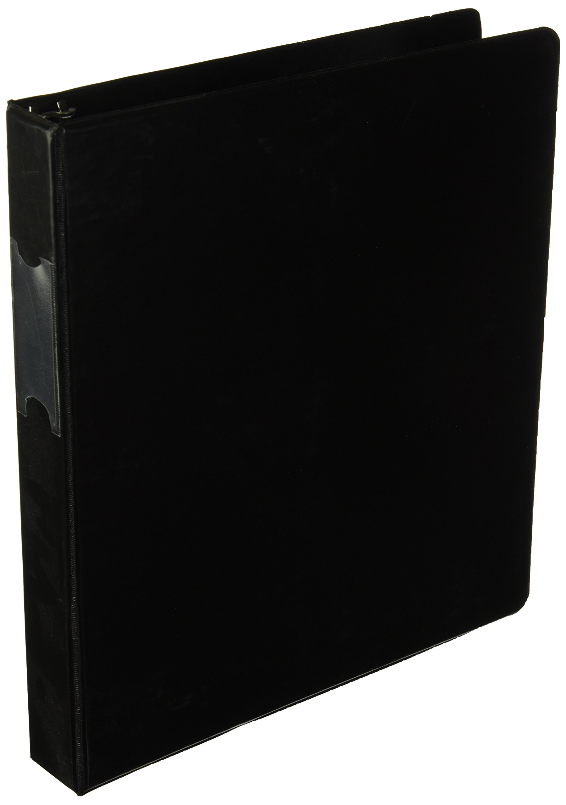 Universal UNV20761 Deluxe 1 in. Capacity 11 in. x 8.5 in. Non-View (3) D-Ring Binder with Label Holder - Black
