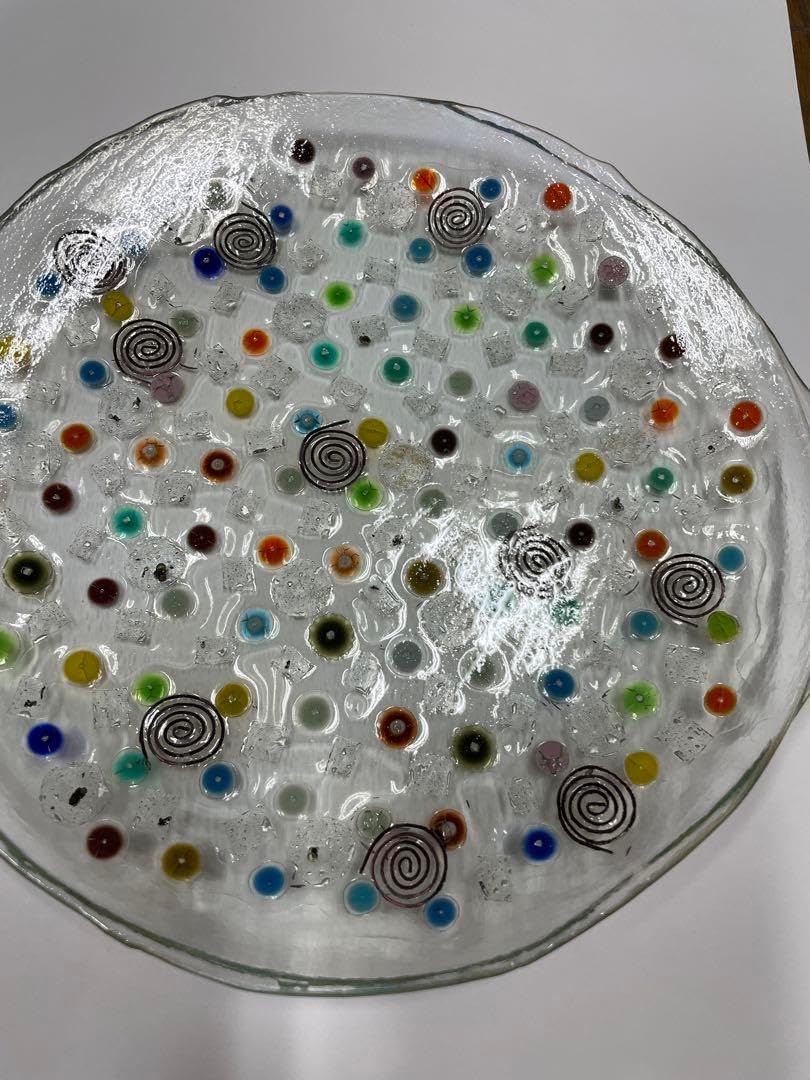 ミルフィオリ デザートプレート ベネチアンガラス ミルフィオリ