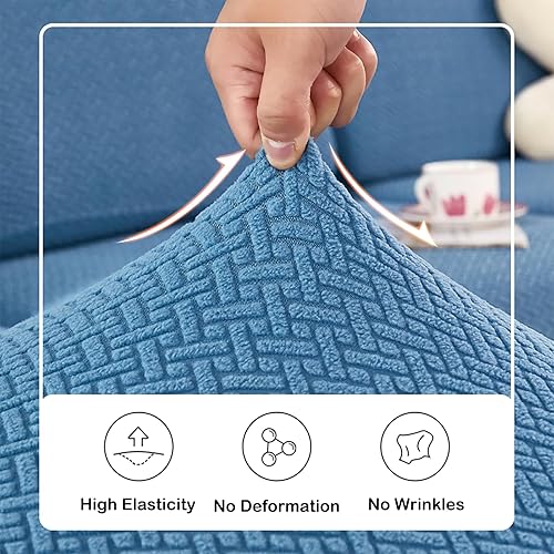 Miniatura 4 de Funda universal para sofá resistente al desgaste, fundas elásticas para sofá modular en forma de L, funda seccional izquierda y derecha, fundas de