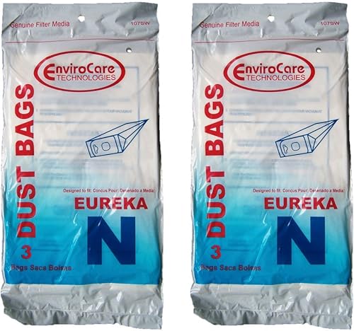 EnviroCare Bolsas de repuesto para aspiradora diseñadas para adaptarse a Eureka Mighty Mite Canisters Style N 6 bolsas