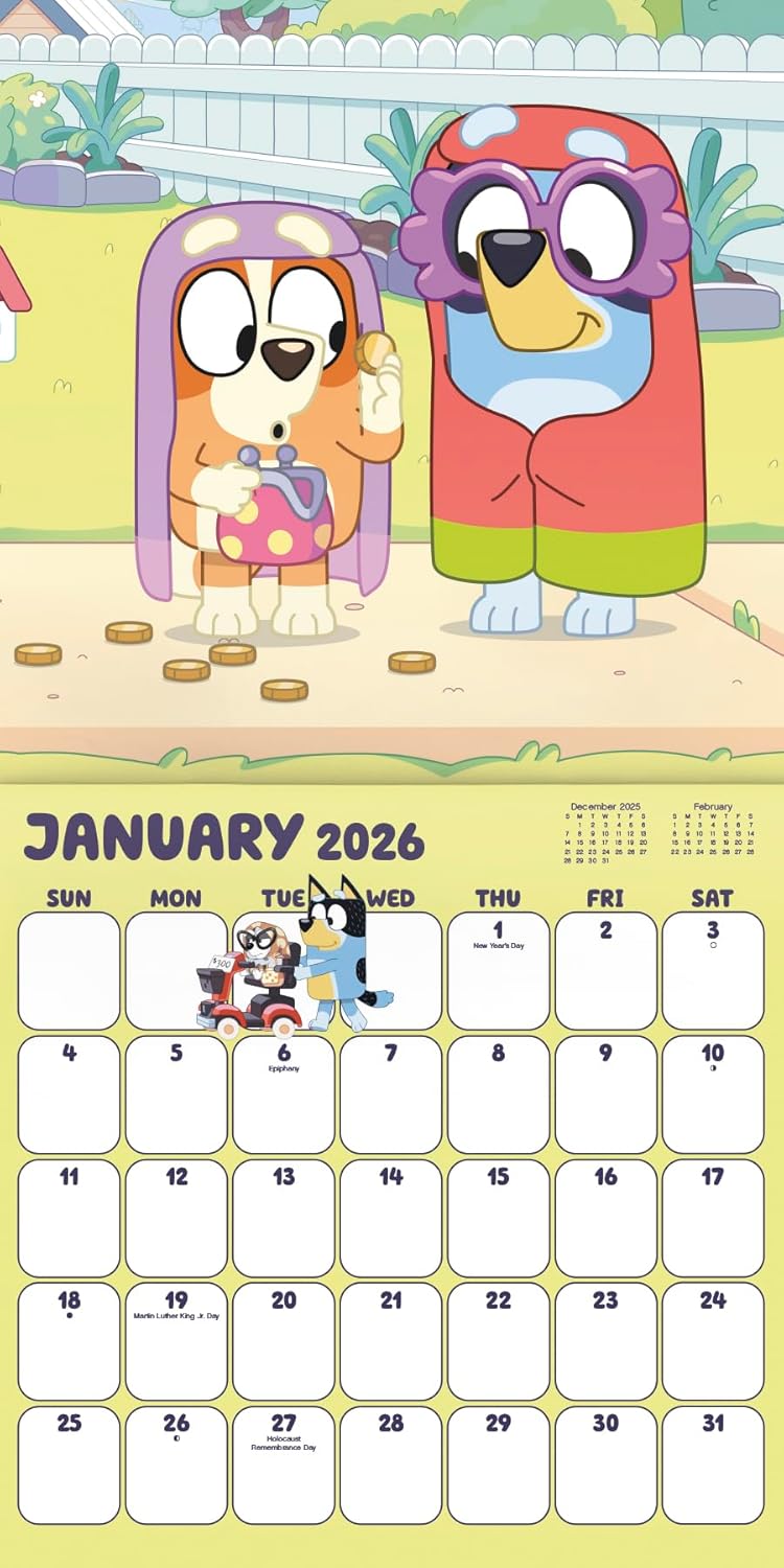 2026 Bluey Wall Calendar - Image 2