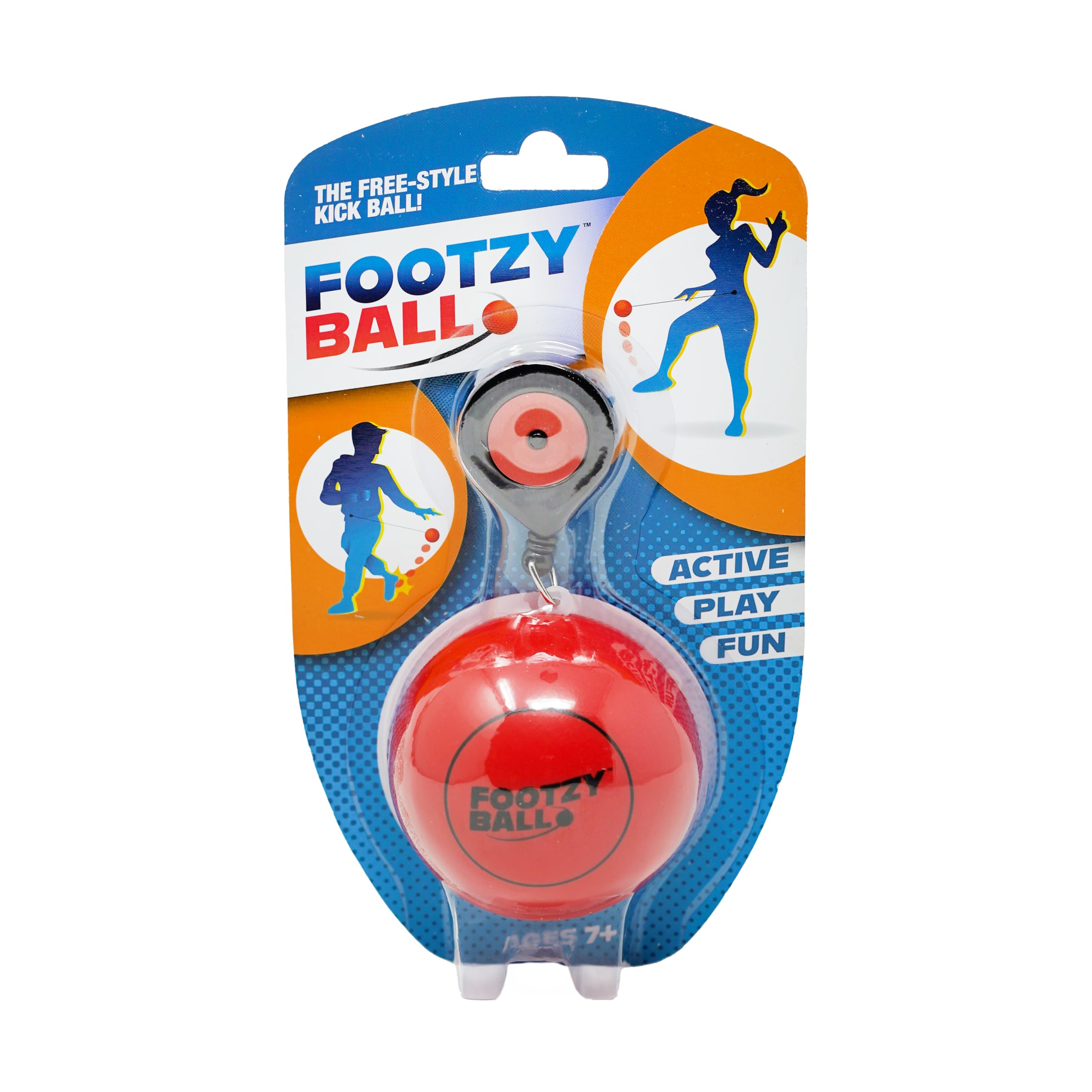 New! Stress Ball Foot Fidget, Special Needs Sport Toys, Solo Active Play, Kick Practice Training Workout for Football, Soccer Players, FootzyBall by Blue Orange Games