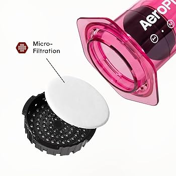 エアロプレス　ピンク　べーちゃ Amazon.com: AeroPress Clear Pink Coffee Press – 3 In 1 Brew