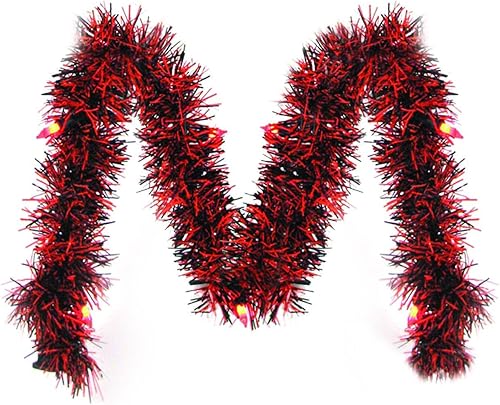 Miniatura 2 de Guirnalda iluminada naranjanegra (1 unidad)  10 pies  Ideal para Halloween, Navidad, cumpleaños, fiestas temáticas y otros eventos festivos