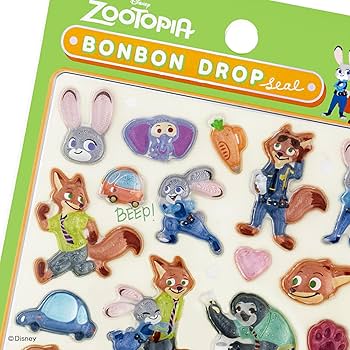 Amazon | サンスター文具 ディズニー シール ボンボンドロップ