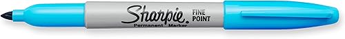 Sharpie Marcadores permanentes de punta fina, azul nano, 1 unidad disponible en Yaxa Peru