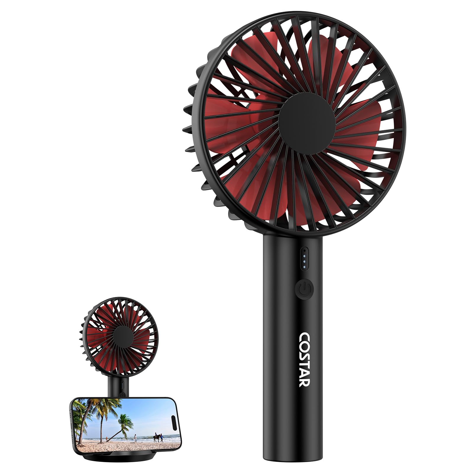 COSTAR Mini Portable Clip Fan Battery Operated, Usb Night Light, 6 Inch Table Fan, 5-Speed Rechargeable Fan With Less Vibration, 360° Rotate Personal Fan, Detachable Clean For Home Office Camp (Blue) (B0CTQD18KH) Amazon Price History, Amazon Price Tracker
