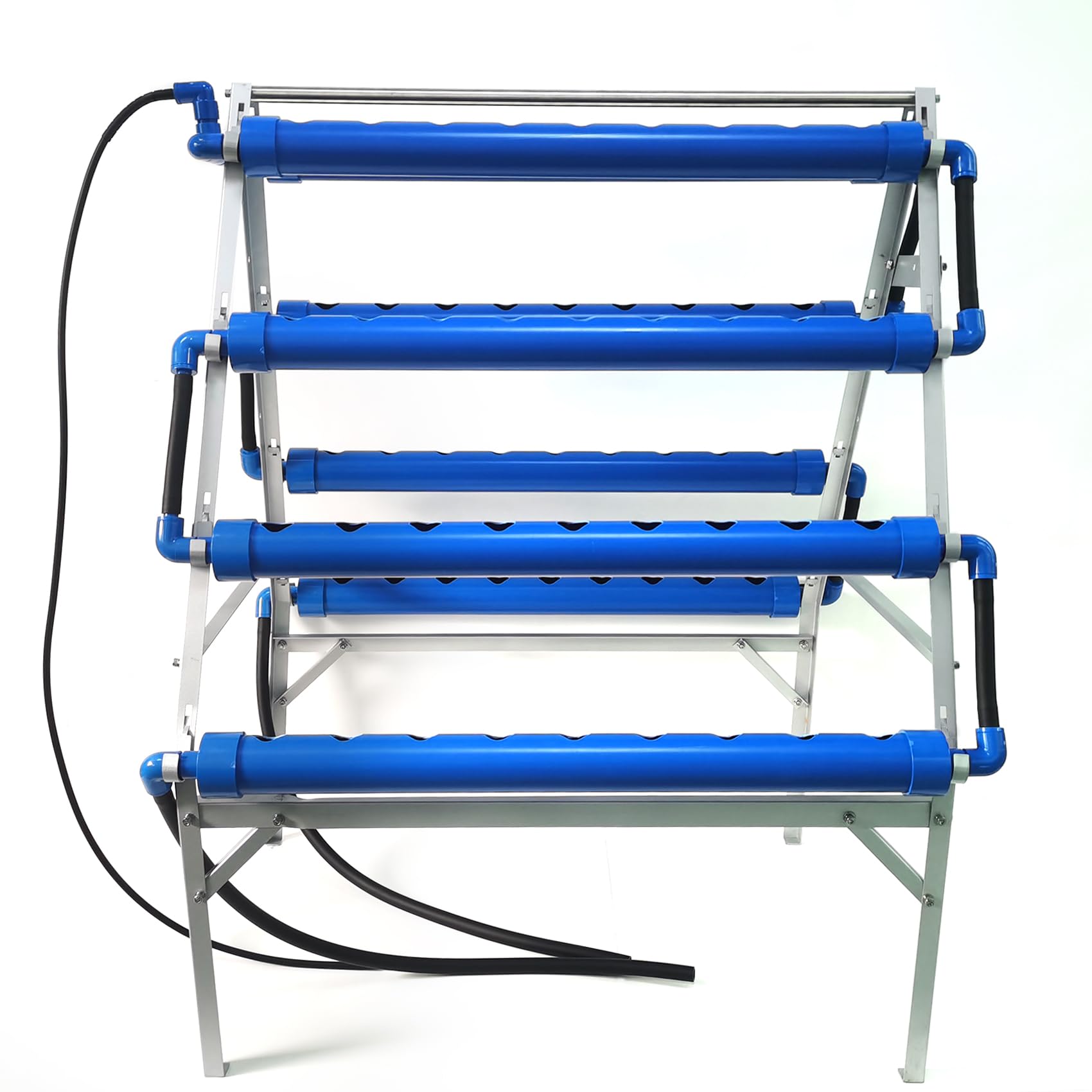水耕栽培システム A型 青い食品級PVC-U管水耕栽培キット 72穴 Amazon.co.jp: LAPOND 水耕栽培キット A型 青い食品級PVC-U管 金属製