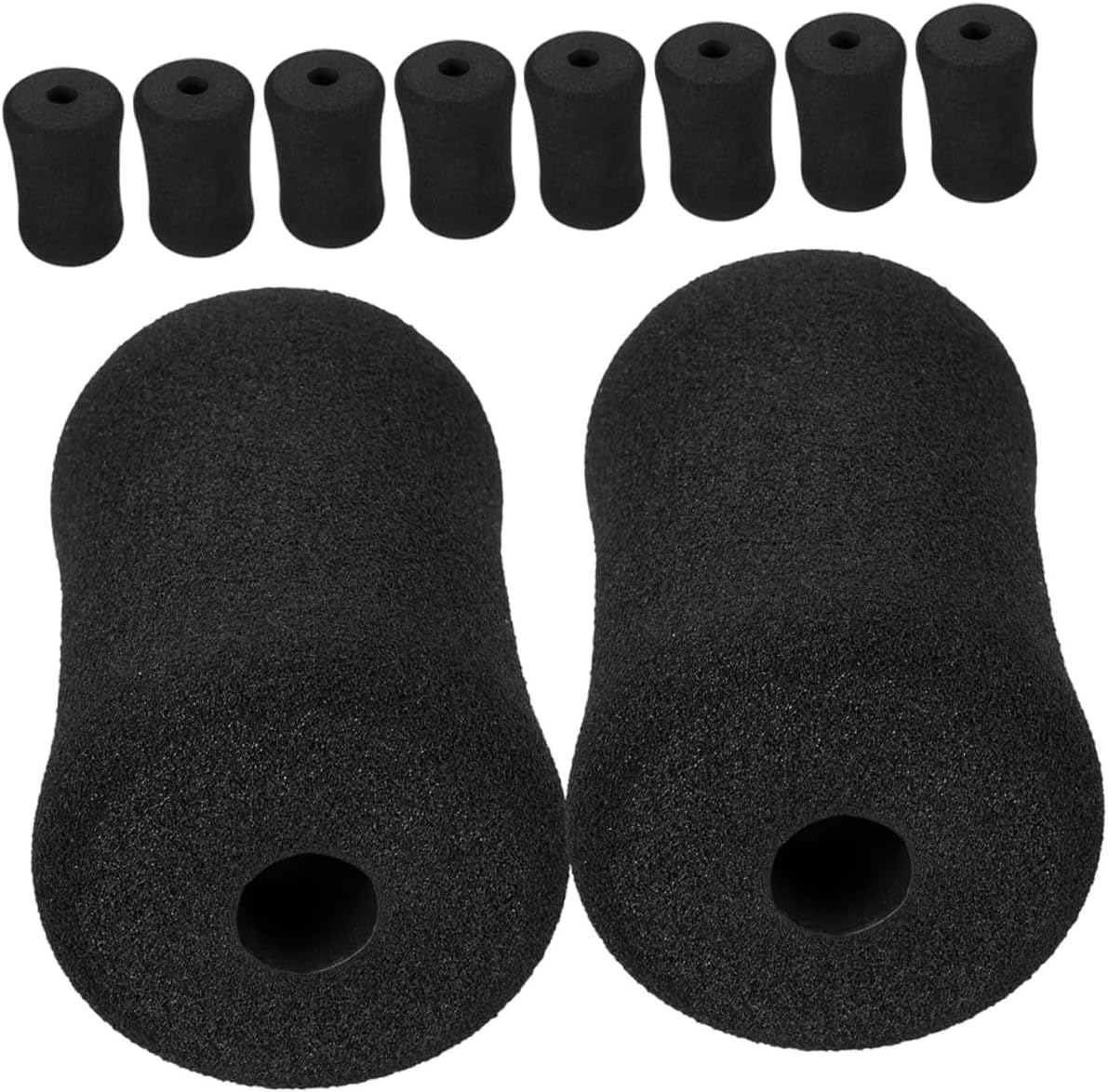 Healifty 10Pcs Soft Sponge Pads Replacement Covers for Leg Extension Machines Fitness Equipment Ab Training Accessory Fit for Gym Benches and Home Exercise