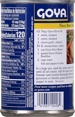 Miniatura 4 de Goya Foods Frijoles marinos, 15.5 onzas (paquete de 24)