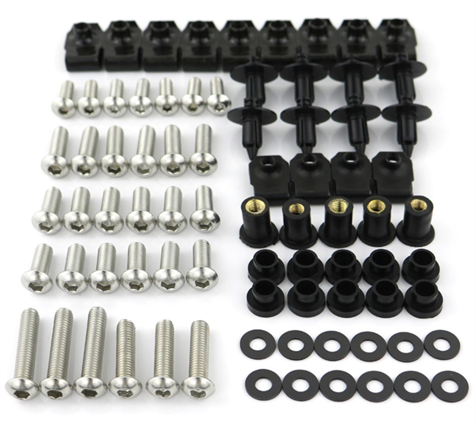 Motorcycle Accessories Fairing Bolt Kit Body Screw Complete Set For Y&amaha YZFR1 YZF R1 2004 2005 2006 Screw Kit(Onecolor)