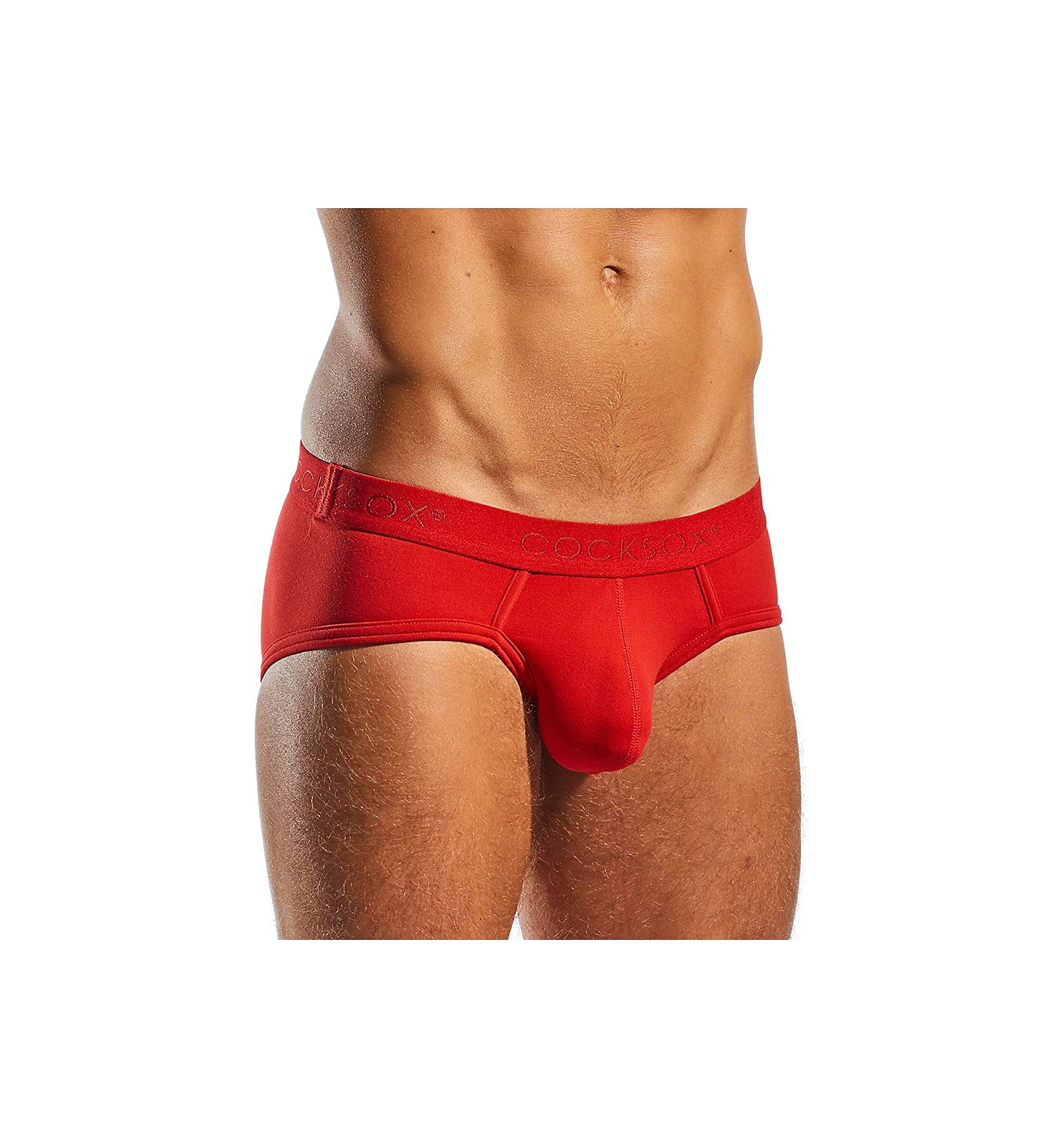 Cocksox Underwear, Contour Pouch SportBrief, Red, Men's Size L, Pack of 1
