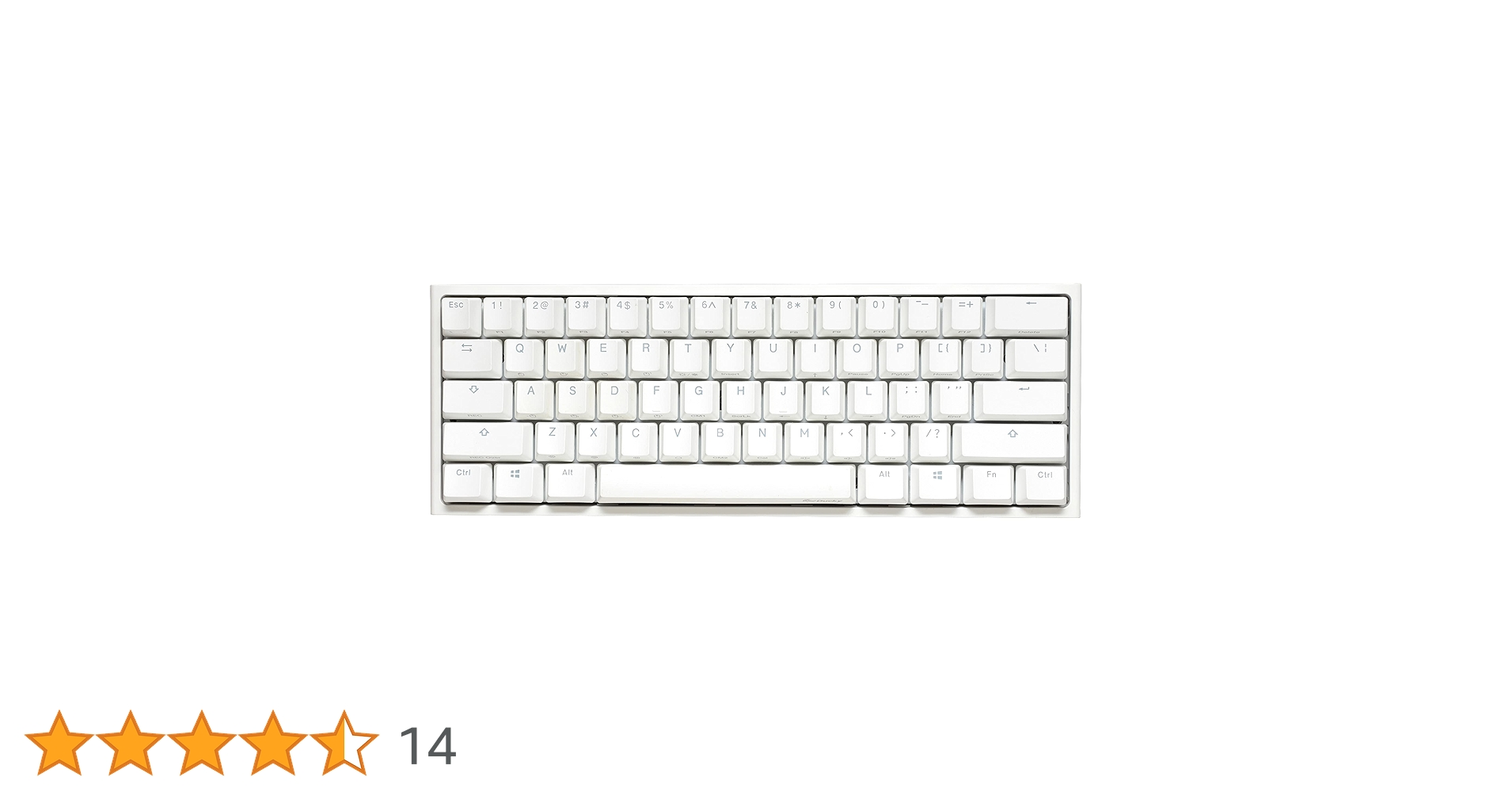 Amazon | Ducky One 2 Mini Pro ピュアホワイト RGB LED 60
