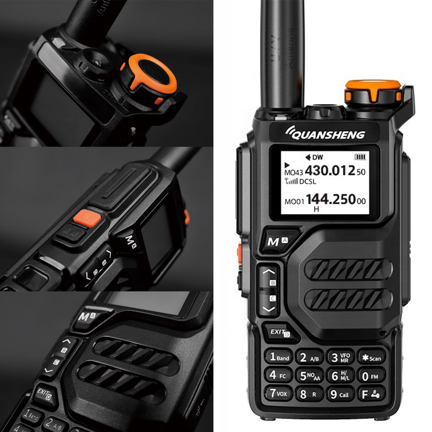 Quansheng UV-K5 VHF UHF portatile Walkie Talkie | Radio ricaricabile a due vie per studio/esterno/auto