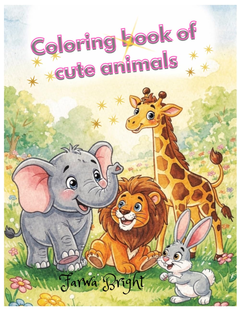 Cute Animal Coloring Book For Kids: Fun Activity For Kids