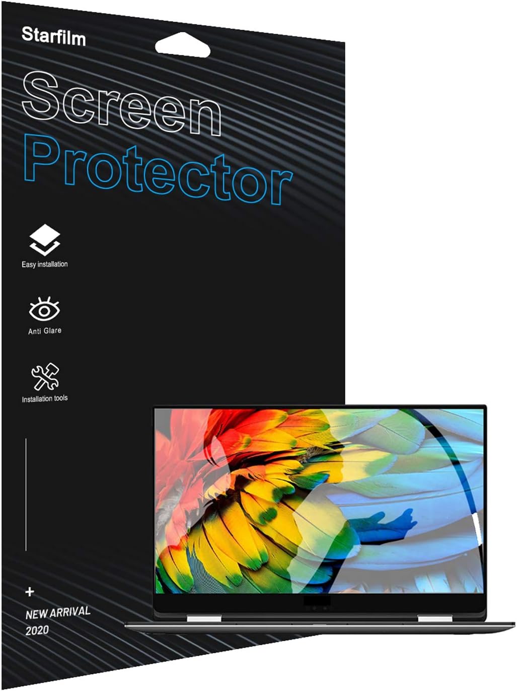 Screen Protector Compatible with Dell XPS 13 9380 Touch-Screen Laptop 13.3 Inch Anti Glare&Anti Scratch Filter 2 Pcs (DELL XPS 13.3 Inch Model 9380/9370/9365, Touch Screen Laptop)