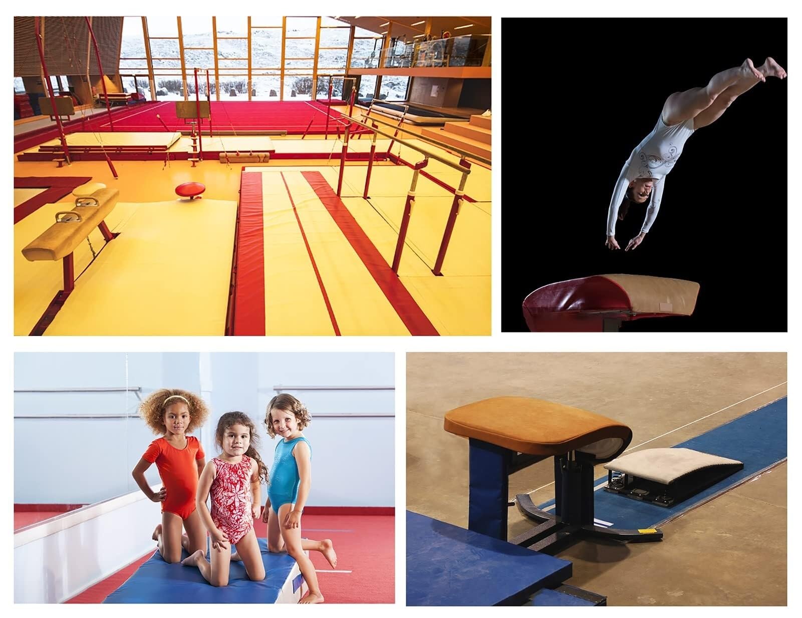 Genérico Trampolín de Salto para Gimnasia, Equipo de Gimnasia para el hogar, para el Bar y el sótano