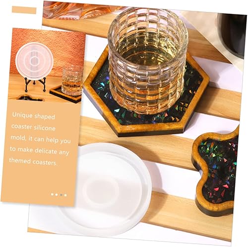 Miniatura 8 de EXCEART 6pcs Bowl Pad Making Mould Round Mug Molds Epoxy Home Handmade Mat Casting Cup Material Anti-slip Resin Unique for Shape Shaped Square