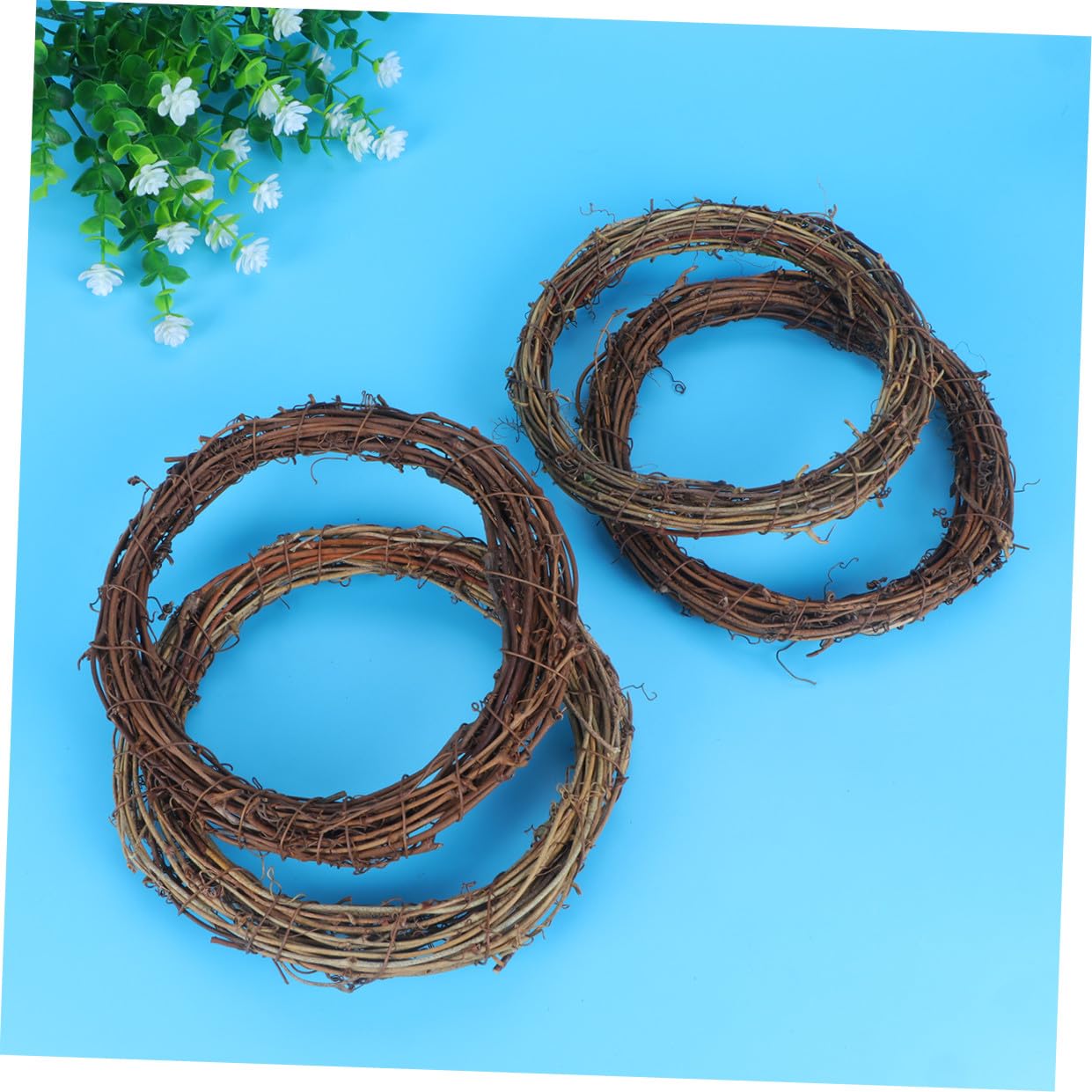 TOPBATHY 8pezzi Decorazione Fai Te Rattan Naturale Di Ghirlande Per Matrimonio Natale e Feste Per Decorare Ambienti Interni e Esterni