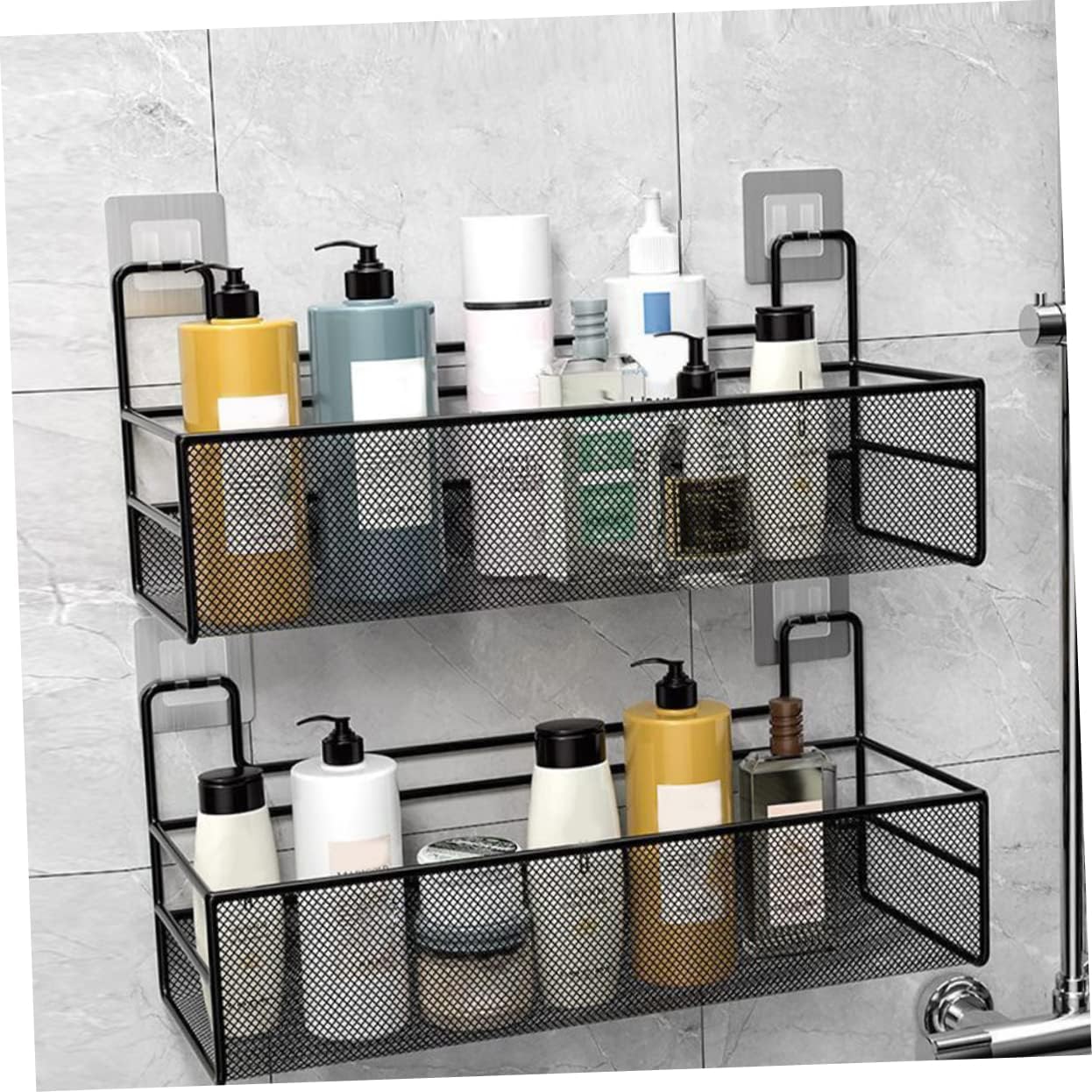 Bathroom Towel Storage Wire Baskets for Storage Pantry Wall Basket Shower Shelf Versatile