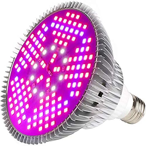 Bombilla LED de 100 W de espectro completo, bombilla de planta con 150 LED para plantas de interior, enchufe E26E27, lámpara de cultivo para jardín