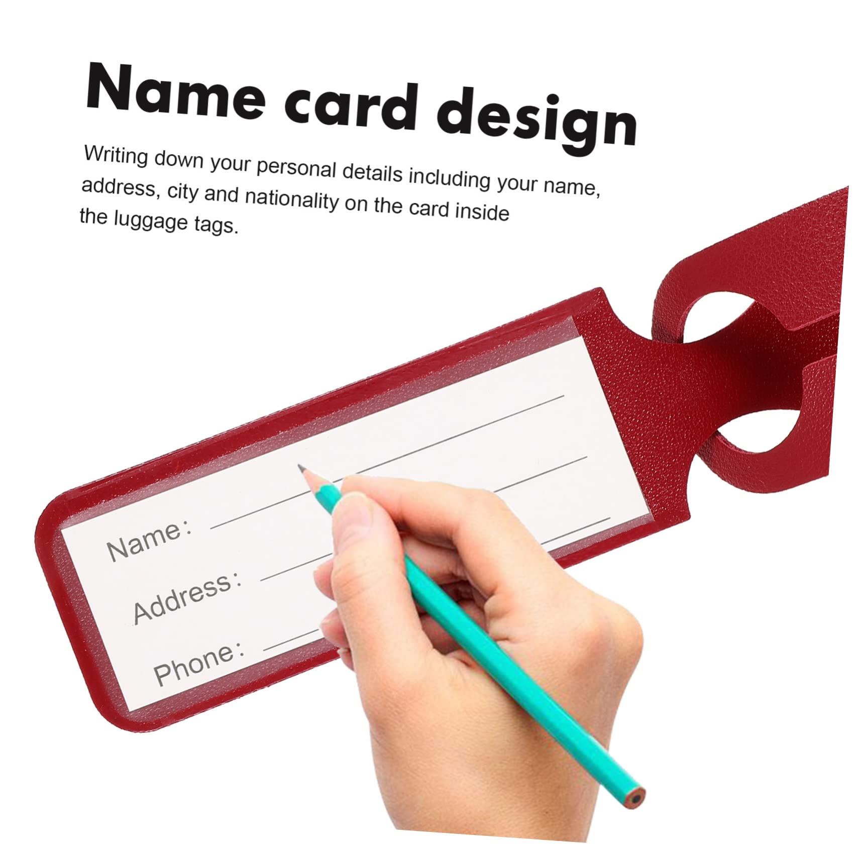 3 Set Etichette Per Bagaglio Colorate Pu Leggere E Resistente Identificatori Per Valigie Con Design E Portatile Per Viaggi E Aeroporti 10 Pezzi*3
