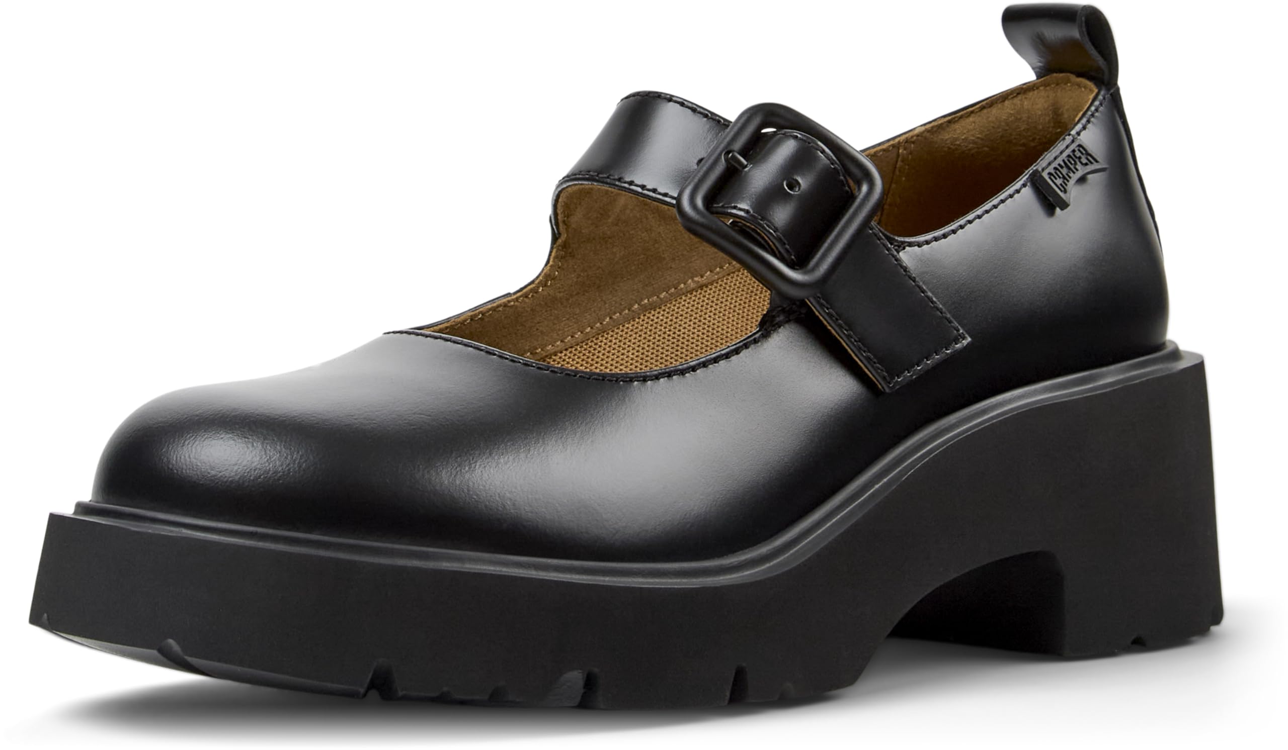 Camper K201681 Women's Milah Ballet Flats, Black 001, 7 UK
