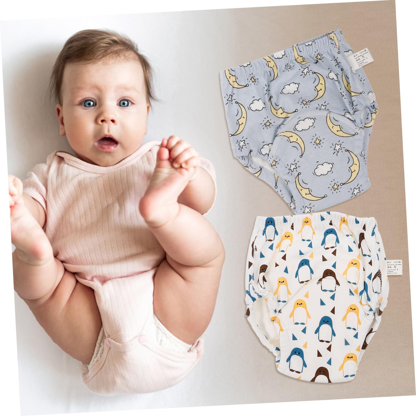 TOYANDONA 1 Juego Pantalones De Entrenamiento Para Niña Reutilizables Lavables De Algodón Transpirable Para Recién Nacidos Diseño Con Banda Elástica Para Sensibles 6 Piezas