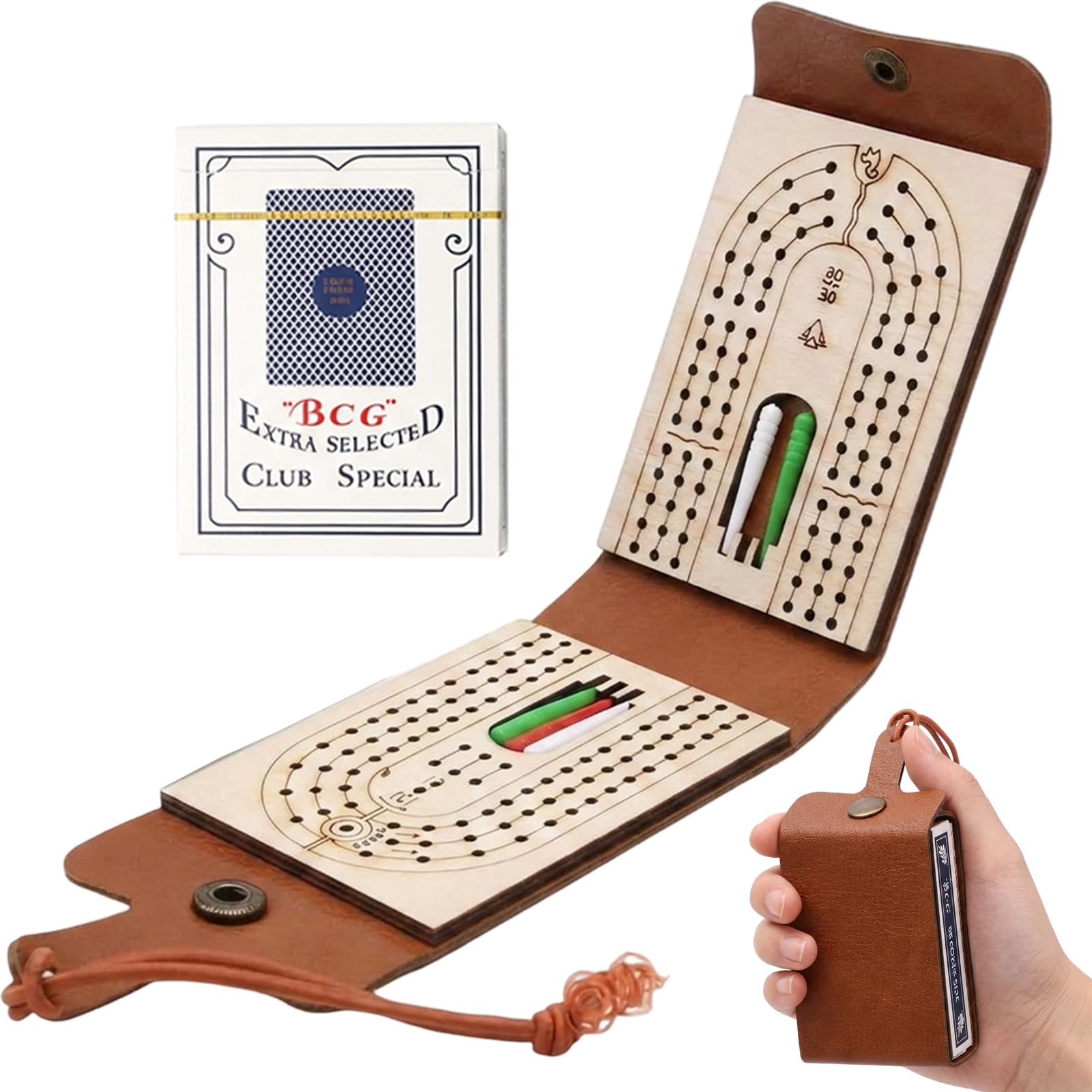 Cribbage Board with Pegs, 2 Cribbage Boards, Cribbage