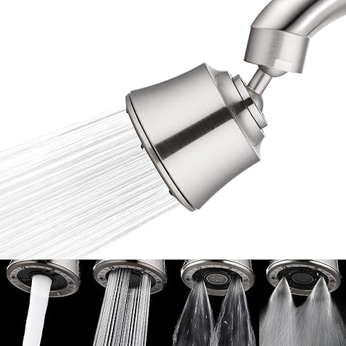 360 Faucet Aerator, Faucet Sprayer Attachment, Swivel Kitchen Faucet Head, Faucet Aerator for Kitchen 5564-27UNS Female Thread, 4 Spray Modes, 2