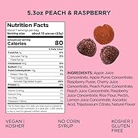 Vista 32 de SIMPLY Really Real Gummies Made with Real Fruit Peach and Raspberry 1.8 oz (Pack of 8) No Cane Sugar + Gluten Free + Kosher