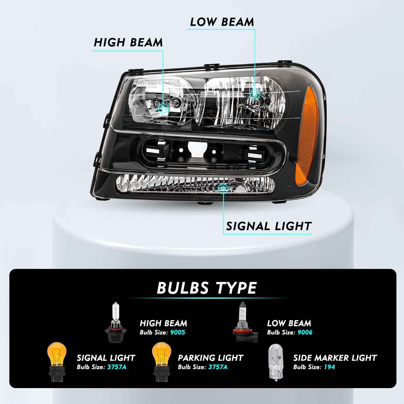 Fit For Chevy Trailblazer 2002-2009 High Trailblazer 2002-2009 (4pcs