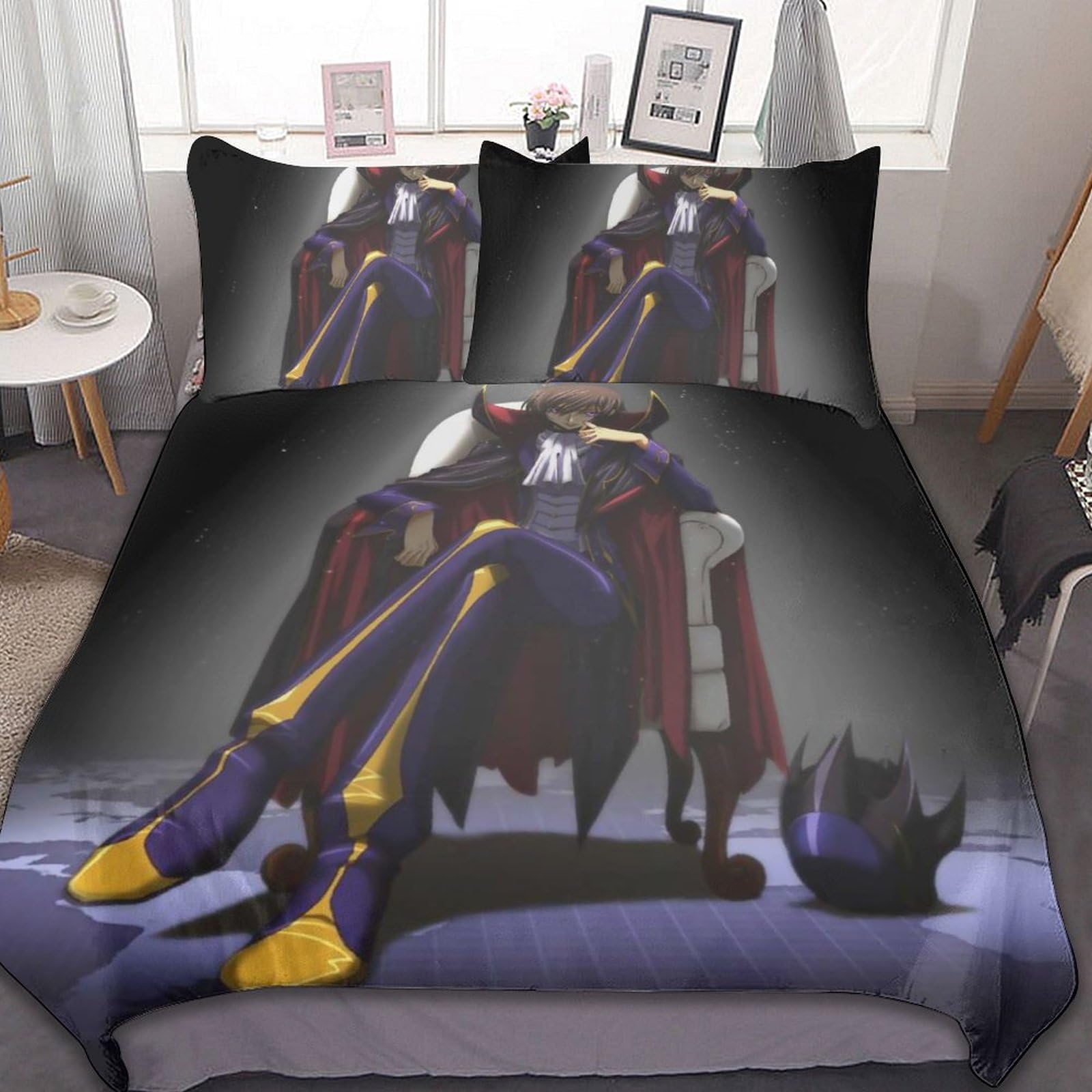 Amazon｜布団カバー 3点セット コードギアス 反逆のルルーシュ 寝具